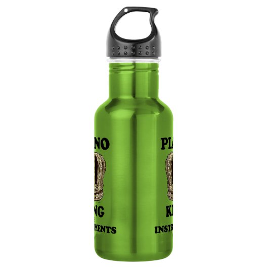 Piano King of Instruments Edelstahlflasche (Vorderseite)