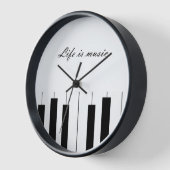 Piano klok Life is Music Uhr (Winkel)