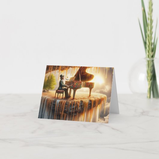 PIANO-KONZERT AUF DER EIS-KÜNSTLERKARTE KARTE (Vorderseite)