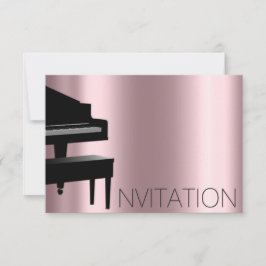 Piano Konzert Formal Minimalismus Vip Black Pink Einladung