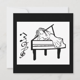Piano Lady Karte