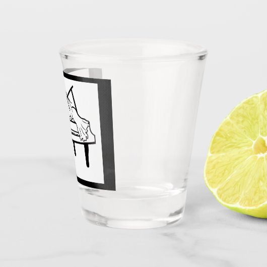 Piano Lady Schnapsglas (Rechts)