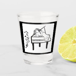 Piano Lady Schnapsglas