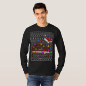 Piano Lighting Xmas Sweater Ugly Piano Weihnachten T-Shirt (Vorne ganz)