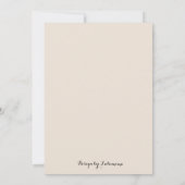 PIANO LOGO PERSONALISIERT Flat Stationary Karte (Rückseite)