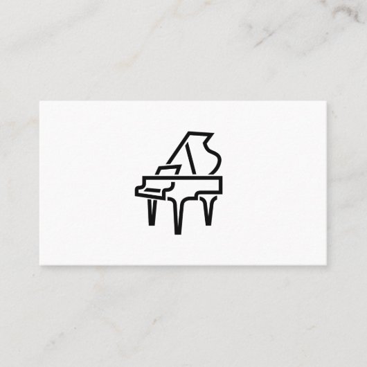 Piano-Logo - Visitenkarten Visitenkarte (Vorderseite)