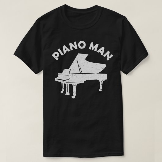 Piano Man Funny Keyboard Pianist Musiker Piano Mu T-Shirt (Design vorne)