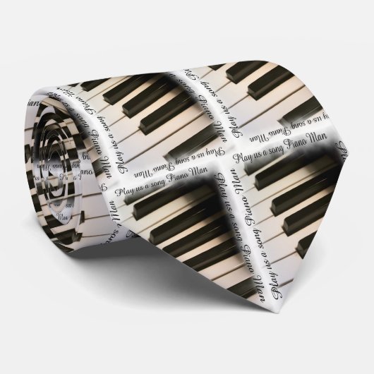 Piano Man Krawatte (Gerollt)