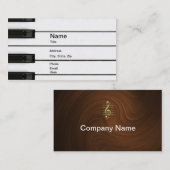 Piano Man Visitenkarte (Vorne/Hinten)