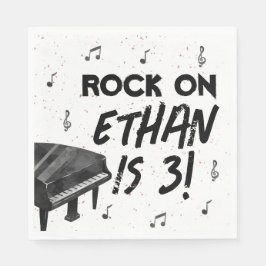 Piano Music Birthday Party Paper Napkins Serviette