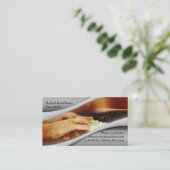 Piano Music Business Card Visitenkarte (Stehend Vorderseite)