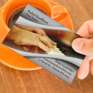 Piano Music Business Card Visitenkarte