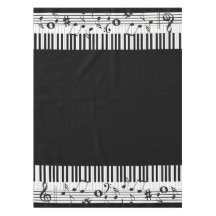 Piano Music Design Tablecloth