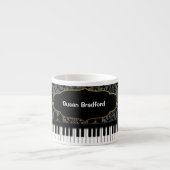 PIANO/MUSIC Espresso-Tasse mit Espressotasse (Vorderseite)
