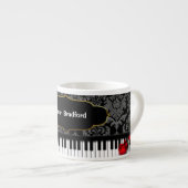 PIANO/MUSIC Espresso-Tasse mit Espressotasse (Vorderseite Rechts)