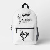 Piano Music Love - Rucksack (Vorderseite)