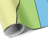 Piano Music Pastel Keyboard Blue Sky Wolken Geschenkpapier (Rolleneckpunkt)