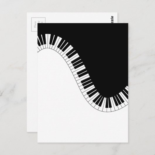 PIANO MUSIC POSTKARTE (Vorne/Hinten)