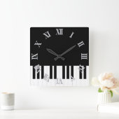PIANO MUSIC QUADRATISCHE WANDUHR (Zuhause)