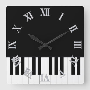 PIANO MUSIC QUADRATISCHE WANDUHR