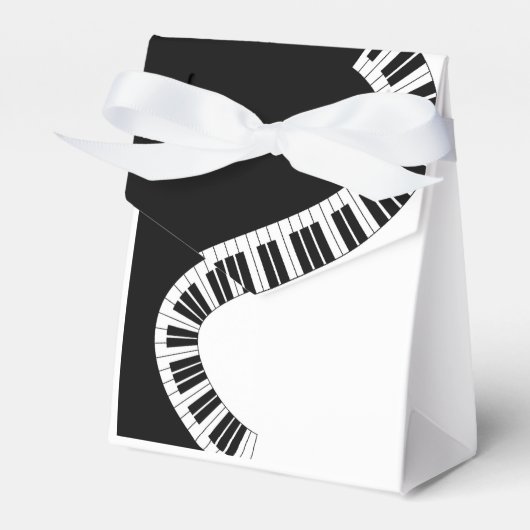 Piano Musical Favor Box Geschenkschachtel (Vorderseite)