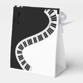 Piano Musical Favor Box Geschenkschachtel (Rückseite)