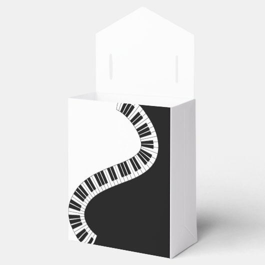 Piano Musical Favor Box II Geschenkschachtel (Geöffnet)