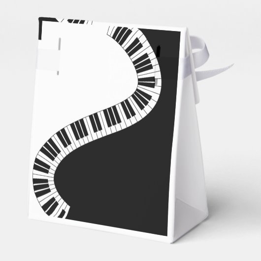 Piano Musical Favor Box II Geschenkschachtel (Rückseite)