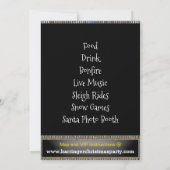 Piano Musical Holiday Party Einladung (Rückseite)