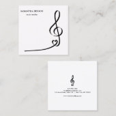 Piano Musician Visitenkarte mit Musiknote (Vorne/Hinten)