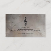 Piano Musician Visitenkarte mit Musiknote (Rückseite)