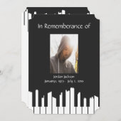 Piano-Musiker Stadtbild Einladung (Vorne/Hinten)