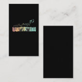 Piano Musiknote Keyboard Player Pianist Visitenkarte (Vorne/Hinten)