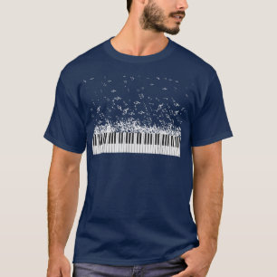 Piano-Musiknoten Instrument Musician Pianist T-Shirt