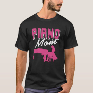Piano-Mutter Musik Leben Starke Frauen hinter den  T-Shirt