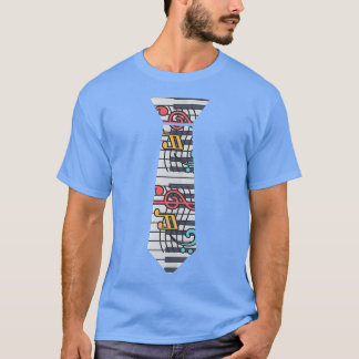 Piano Necktie Piano Player Pianist Klassische Musi T-Shirt