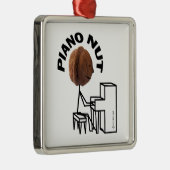 Piano Nut Ornament Aus Metall (Rechts)