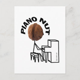 Piano Nut Postkarte