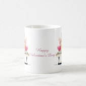 Piano of Love Hearts Valentine's Day Kaffeetasse (Mittel)