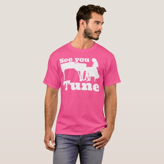 Piano Opera Piano Spieler im Theater T-Shirt (Vorne ganz)