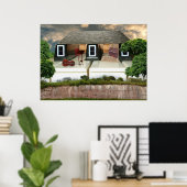 Piano Penthouse Sunset Poster (Heimbüro)