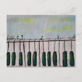 Piano People Postcard Postkarte