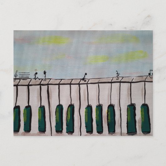 Piano People Postcard Postkarte (Vorderseite)