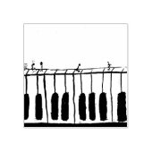 Piano People Wood Art Briefmarke Gummistempel (Prägung)