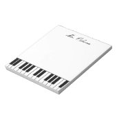 Piano Personalisiert Notepad Notizblock (Rotiert)