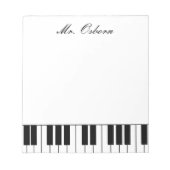 Piano Personalisiert Notepad Notizblock (Vorderseite)