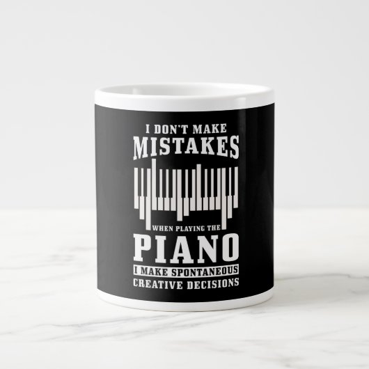 Piano Pianist Gift Jumbo-Tasse (Vorderseite)