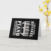 Piano Pianist Gift Karte (Gelbe Blume)