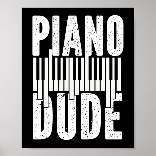 Piano Pianist Piano Typ Poster (Vorne)