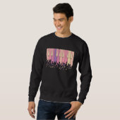 Piano Piano Keyboard Synthesizer und Treble Clef Sweatshirt (Vorne ganz)